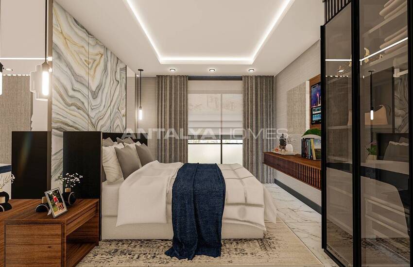 Квартиры в Алании, Авсаллар в комплексе с частным пляжем 22