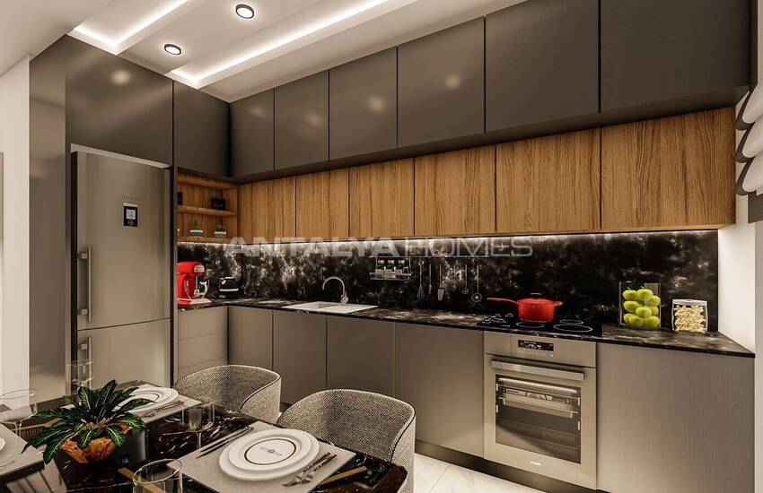 Квартиры в Алании, Авсаллар в комплексе с частным пляжем 23