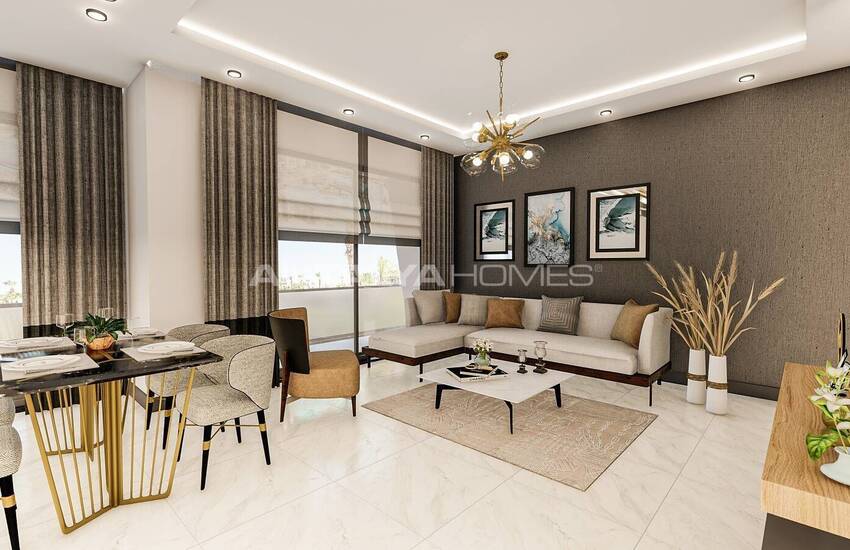 Квартиры в Алании, Авсаллар в комплексе с частным пляжем 25