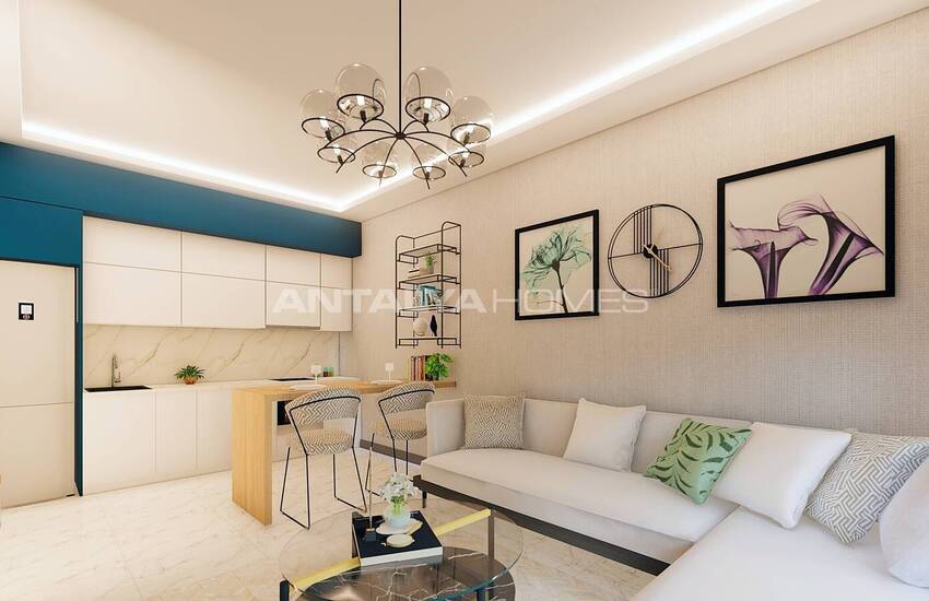 Квартиры в Алании, Авсаллар в комплексе с частным пляжем 27