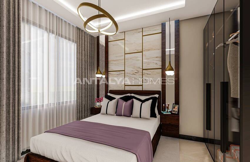 Квартиры в Алании, Авсаллар в комплексе с частным пляжем 30