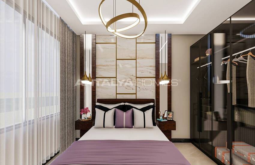 Квартиры в Алании, Авсаллар в комплексе с частным пляжем 31