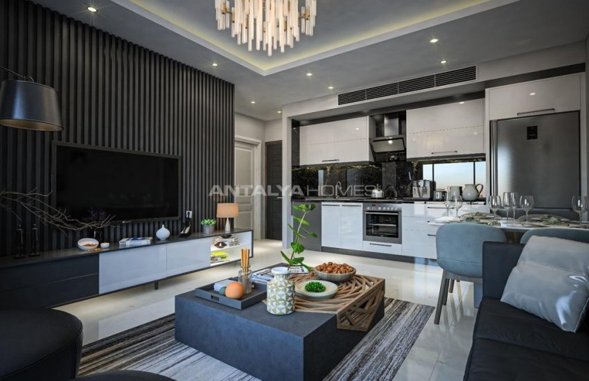 شقق بموقع جيد مطلة على البحر مع حوض سباحة في ألانيا 11