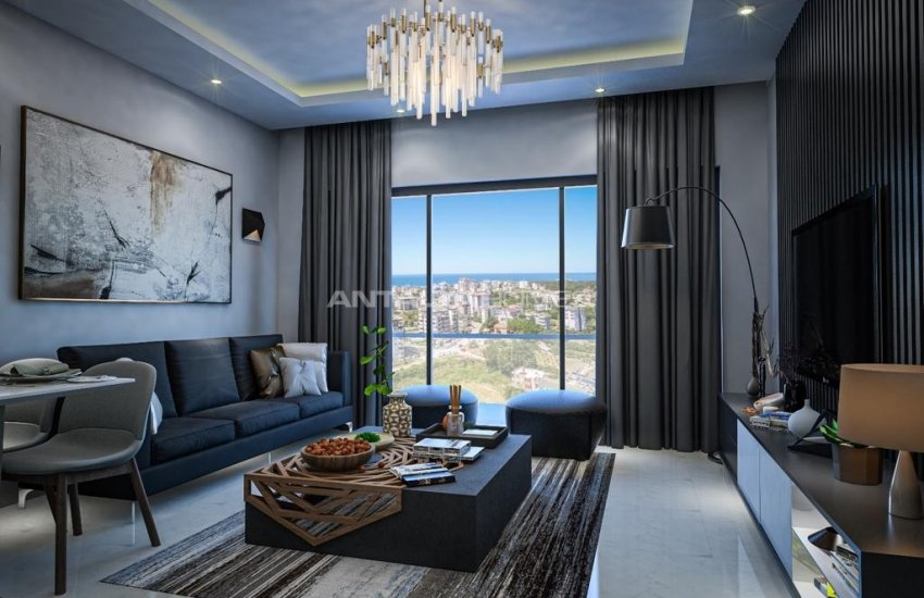 شقق بموقع جيد مطلة على البحر مع حوض سباحة في ألانيا 12