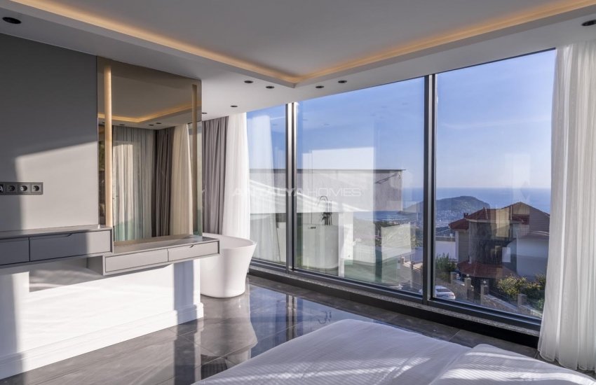 Contemporary Designed Villas with Sea and Castle Views in Alanya 18