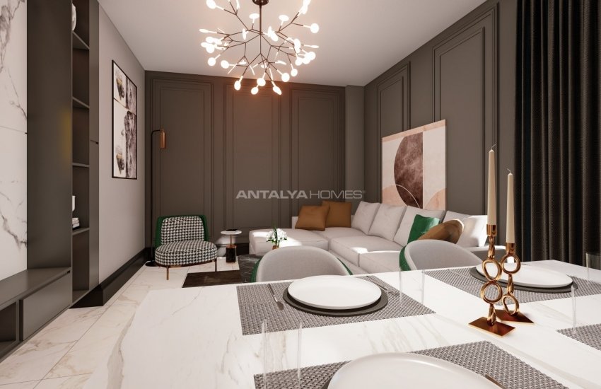 Havsutsikt Lägenheter I Ett Komplex I Alanya Avsallar 23