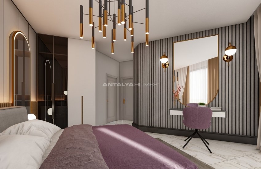 Havsutsikt Lägenheter I Ett Komplex I Alanya Avsallar 32