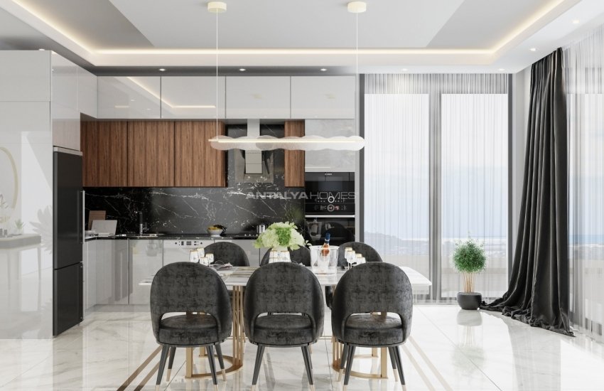 Contemporary Design Villas with Pool and Garden in Alanya 10