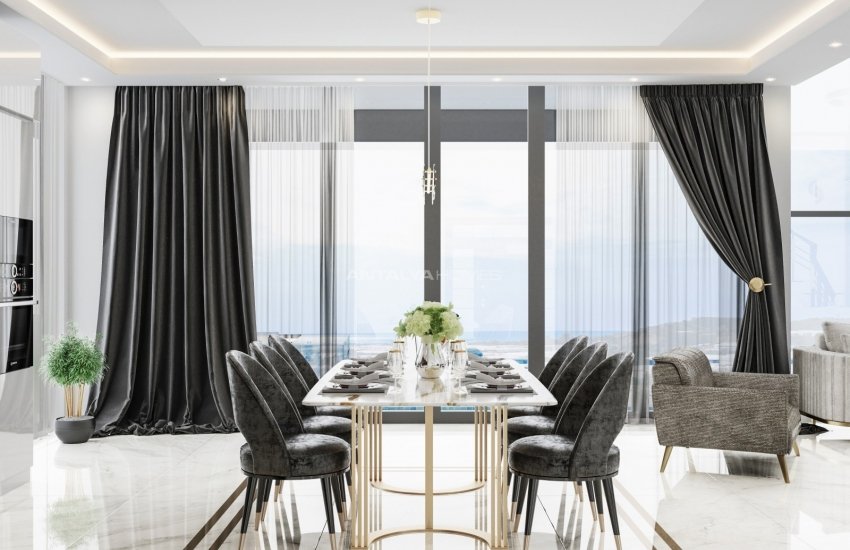 Contemporary Design Villas with Pool and Garden in Alanya 11