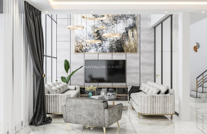 Contemporary Design Villas with Pool and Garden in Alanya 8