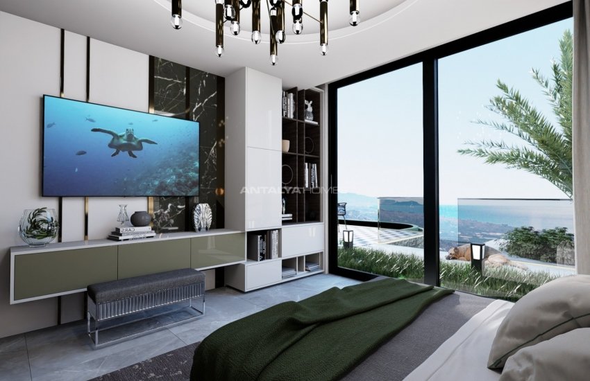 Vrijstaande Villa's Met Uitzicht Op De Zee En Het Kasteel Van Alanya 28