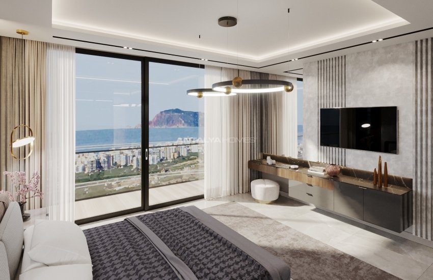 Vrijstaande Villa's Met Uitzicht Op De Zee En Het Kasteel Van Alanya 31