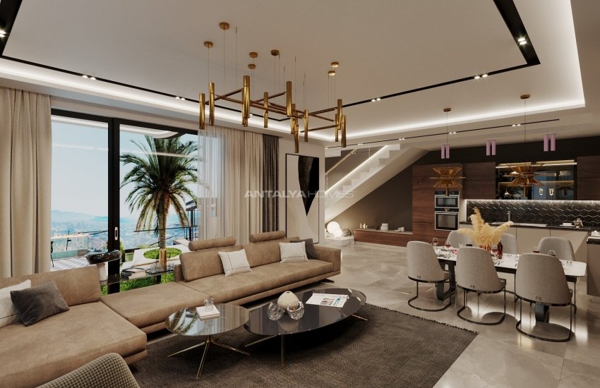Vrijstaande Villa's Met Uitzicht Op De Zee En Het Kasteel Van Alanya 11