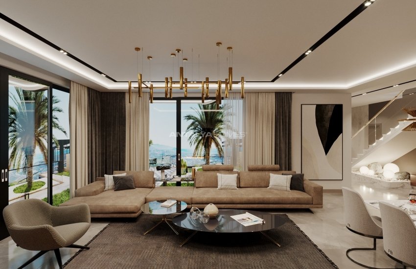 Vrijstaande Villa's Met Uitzicht Op De Zee En Het Kasteel Van Alanya 12