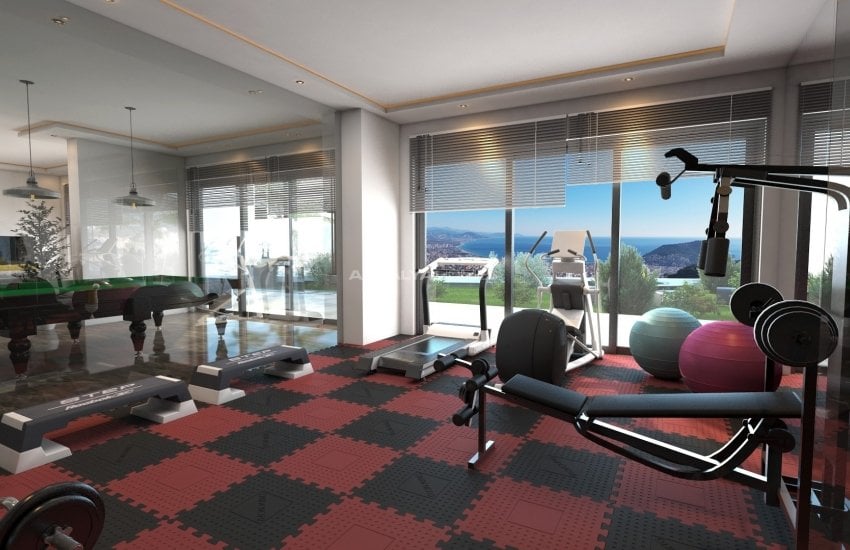 Freistehende Meerblick Villa Und Privatem Garten In Alanya 20