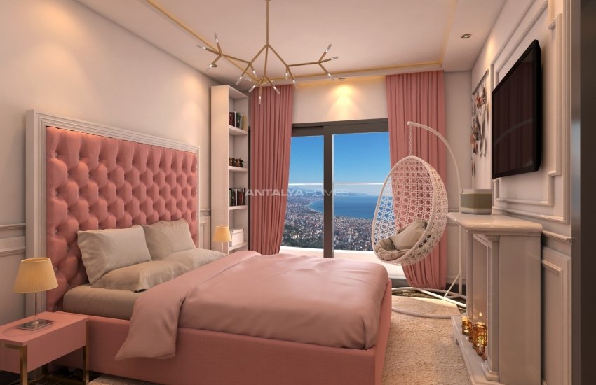 Freistehende Meerblick Villa Und Privatem Garten In Alanya 10