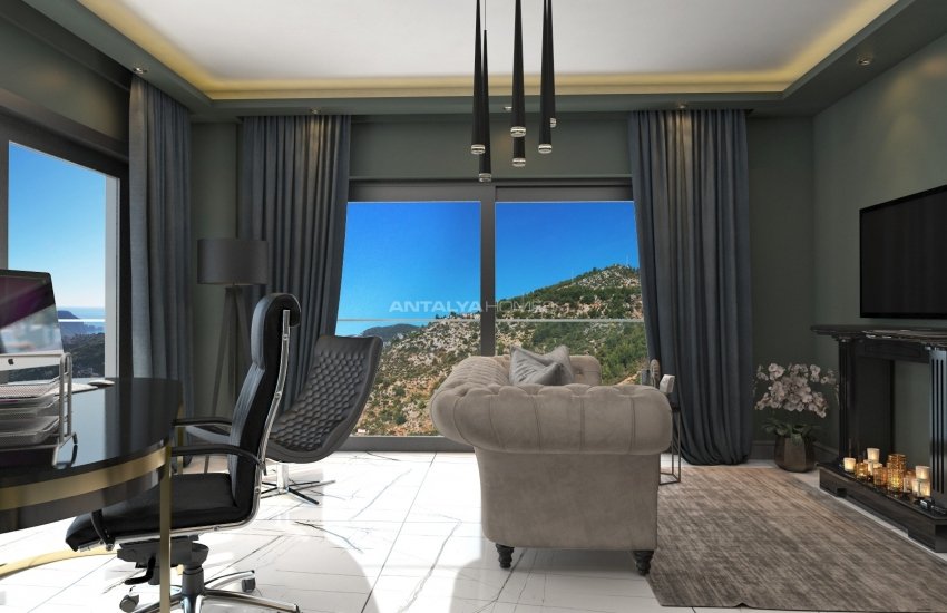 Freistehende Meerblick Villa Und Privatem Garten In Alanya 2