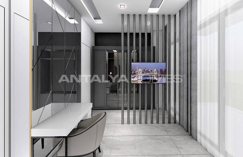 Сдвоенные Виллы Рядом с Пляжем в Алании, Авсаллар 19