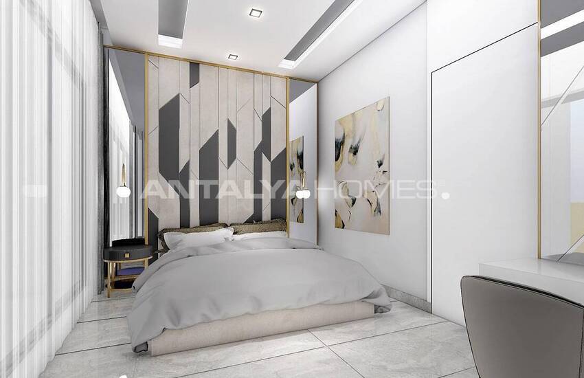 Сдвоенные Виллы Рядом с Пляжем в Алании, Авсаллар 13