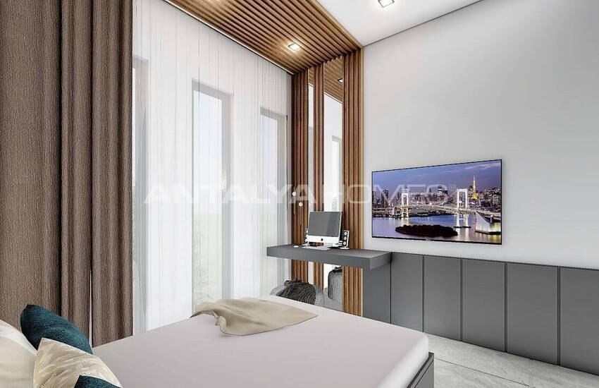 Сдвоенные Виллы Рядом с Пляжем в Алании, Авсаллар 14