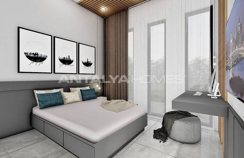 Сдвоенные Виллы Рядом с Пляжем в Алании, Авсаллар 15