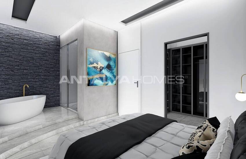 Сдвоенные Виллы Рядом с Пляжем в Алании, Авсаллар 16