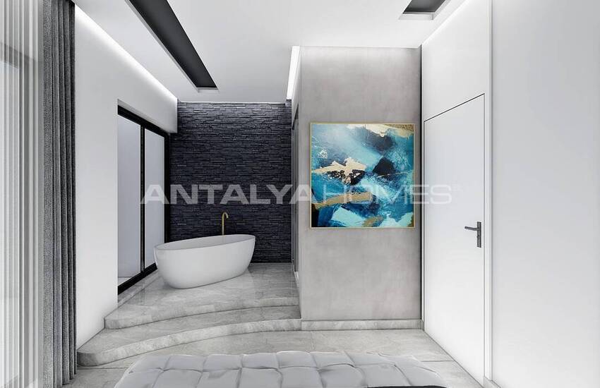 Сдвоенные Виллы Рядом с Пляжем в Алании, Авсаллар 17