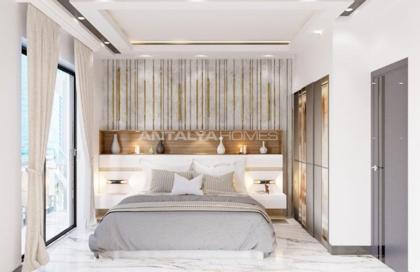 Sea View Real Estate in a Complex Near the Coast in Kestel, Alanya 21