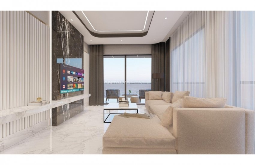 Beachfront Luxury Flats Close to Amenities in Alanya Tosmur 26