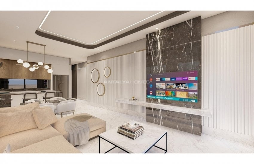 Beachfront Luxury Flats Close to Amenities in Alanya Tosmur 25