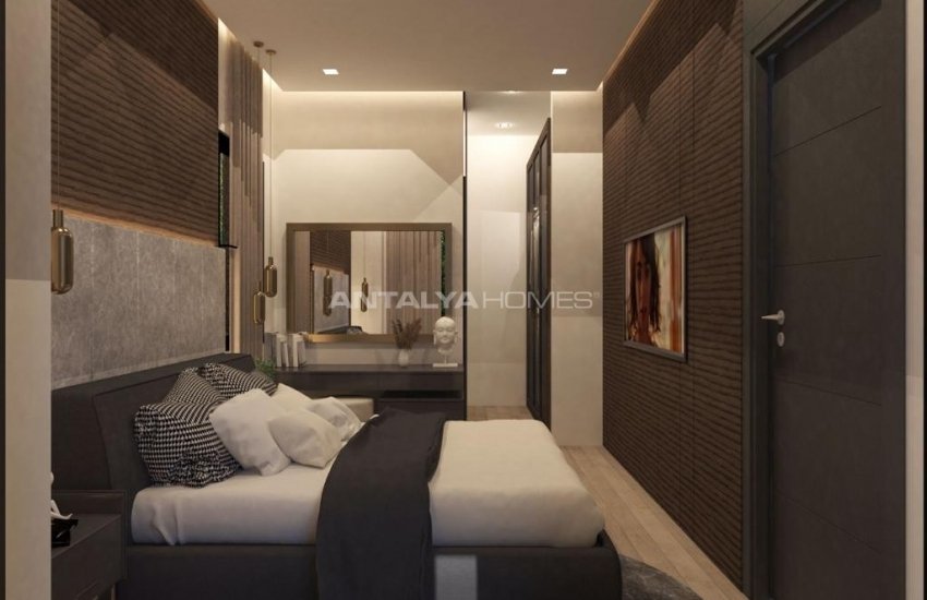 Semi-detached Villas with a Lift and a Pool in Dosemealti 11