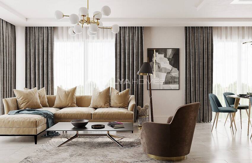 Villas Triplex Avec Piscine Privée Et Jardin À Alanya 20