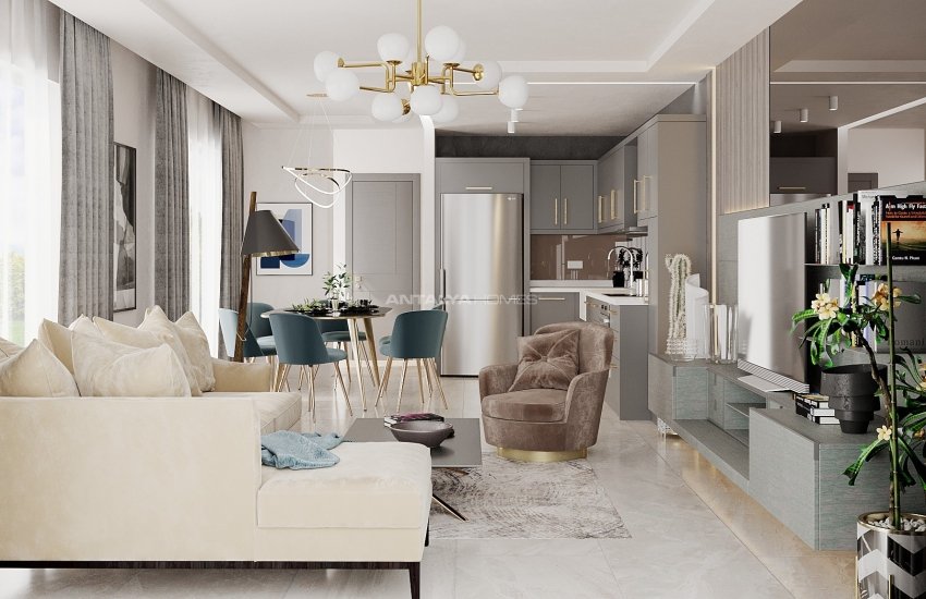 Villas Triplex Avec Piscine Privée Et Jardin À Alanya 15