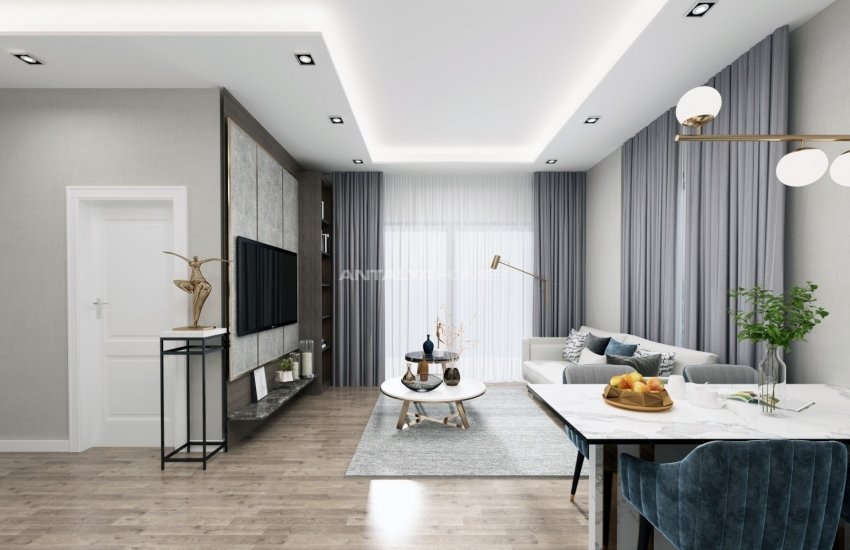 Luxury Flats in a Complex with Neoclassical Design in Alanya 12