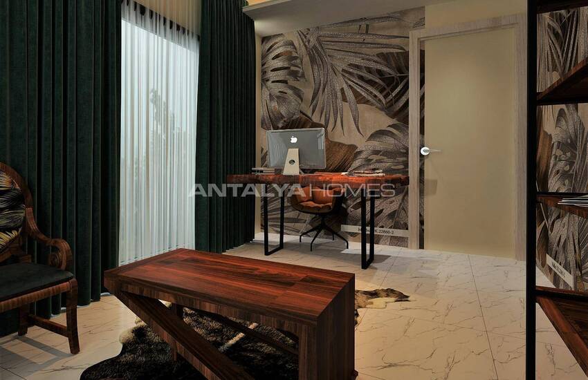 Sea View Penthouse in Complex with Pool and Sauna in Alanya 9