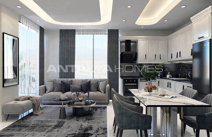 املاک جدید با دید دریا در مجتمعی در آلانیا 20