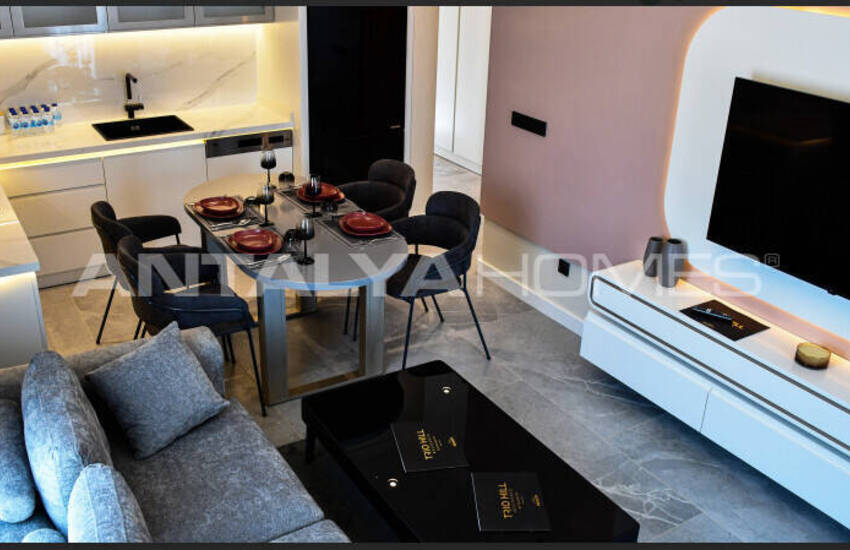 Havsutsikt Lägenheter I Komplex Med Simbassäng I Alanya 2