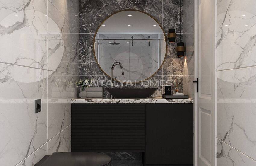 New Real Estate with Sea View in Modern Complex in Alanya 45
