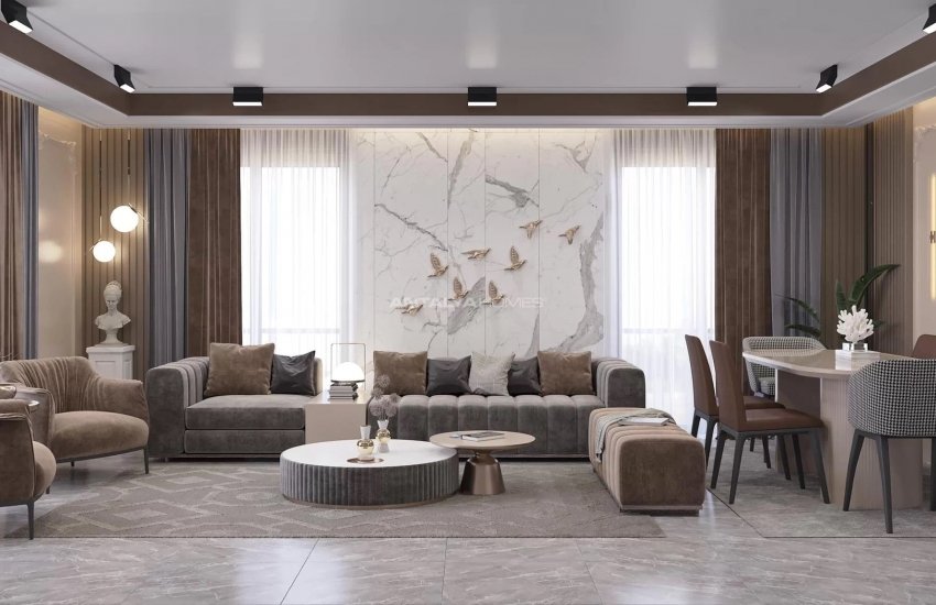 Centrally Located Apartments with Chic Design in Antalya 2