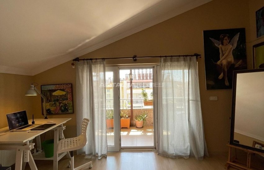 Двухуровневая Квартира в Ларе, Анталия, с Большой террасой 30