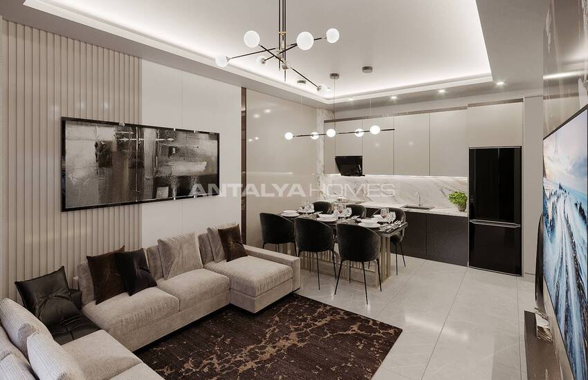 Wohnungen In Stilvollem Zwei-block-komplex In Tosmur Alanya 21