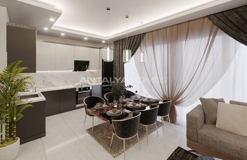 Wohnungen In Stilvollem Zwei-block-komplex In Tosmur Alanya 30