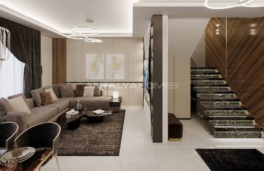 Wohnungen In Stilvollem Zwei-block-komplex In Tosmur Alanya 31
