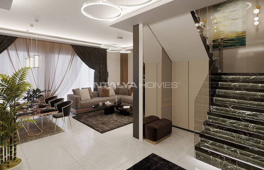 Wohnungen In Stilvollem Zwei-block-komplex In Tosmur Alanya 32