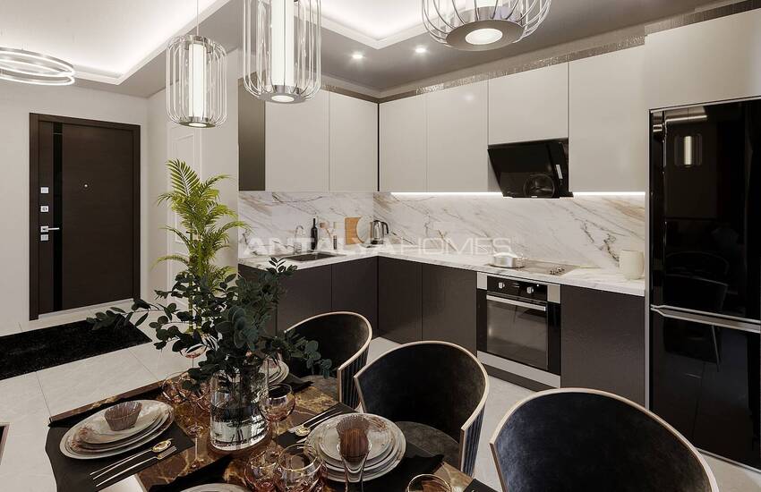 Wohnungen In Stilvollem Zwei-block-komplex In Tosmur Alanya 33