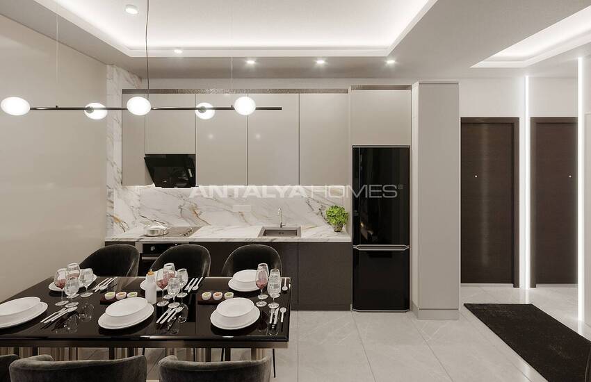 Wohnungen In Stilvollem Zwei-block-komplex In Tosmur Alanya 35
