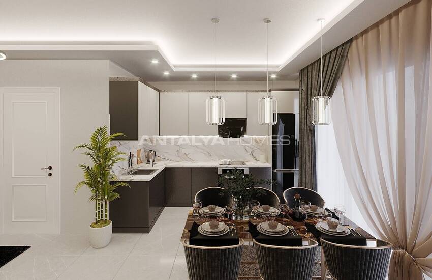 Wohnungen In Stilvollem Zwei-block-komplex In Tosmur Alanya 27