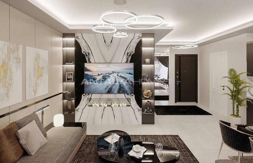 Wohnungen In Stilvollem Zwei-block-komplex In Tosmur Alanya 28