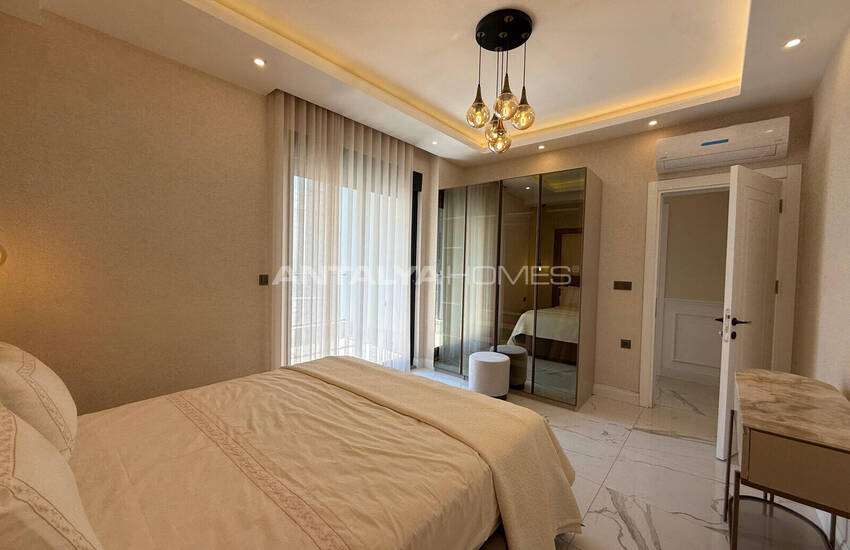 Sea View Flats in a Complex with Swimming Pool in Alanya Oba 12