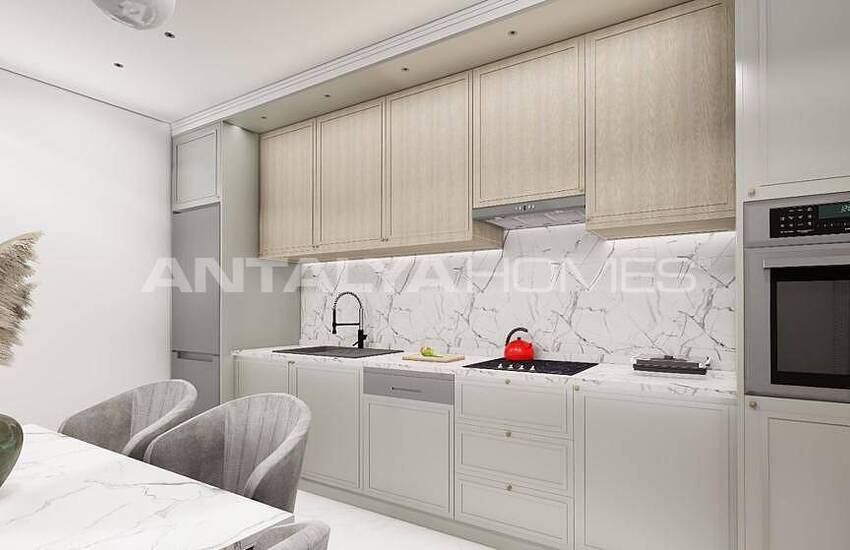 Sea View Flats in a Complex with Swimming Pool in Alanya Oba 14